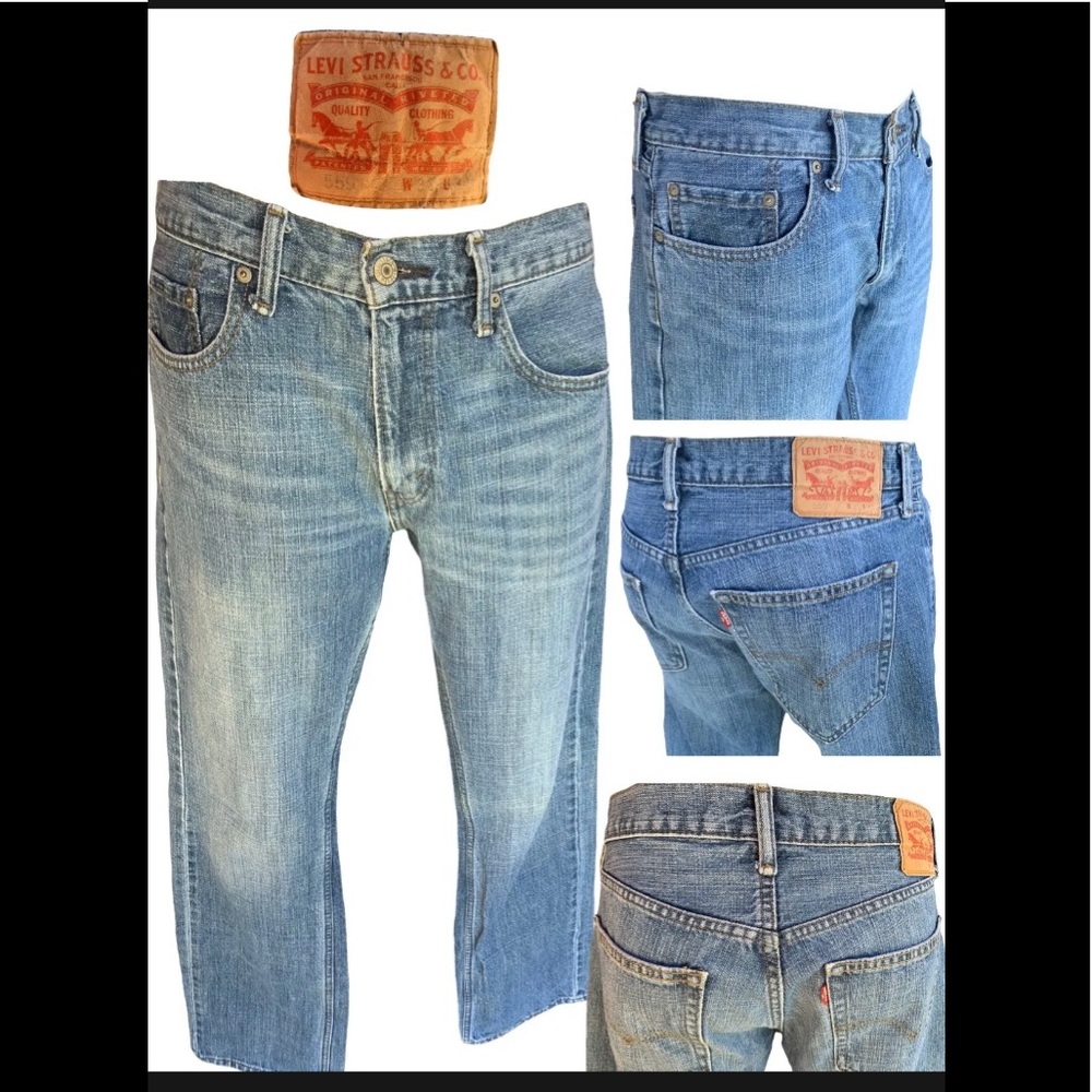 Levi’s STRAUSS & CO. 559 Hi-Rise Straight Leg Light Wash Jeans Men’s W32xL34 VTG